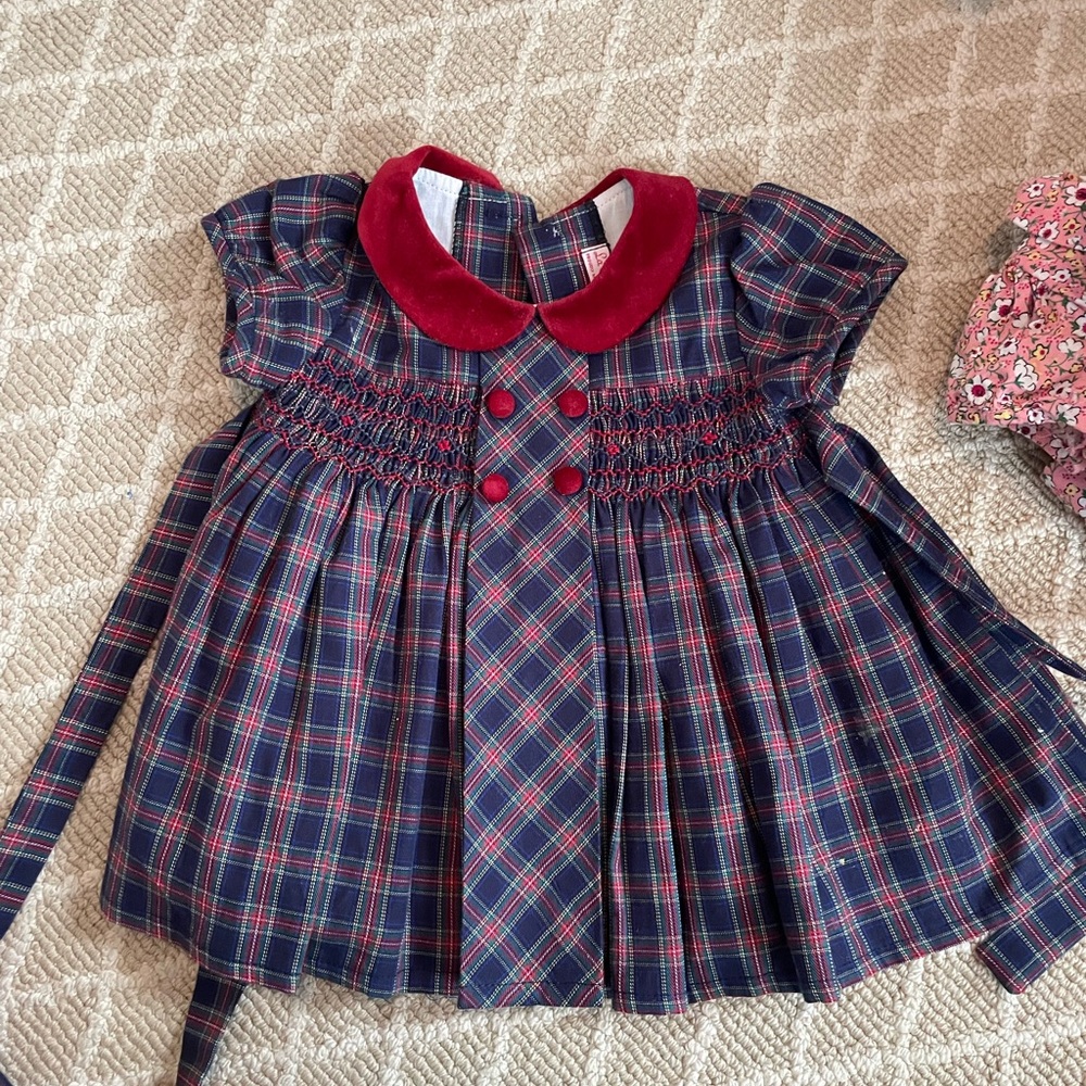 La Coqueta Plaid Dress 18 Months